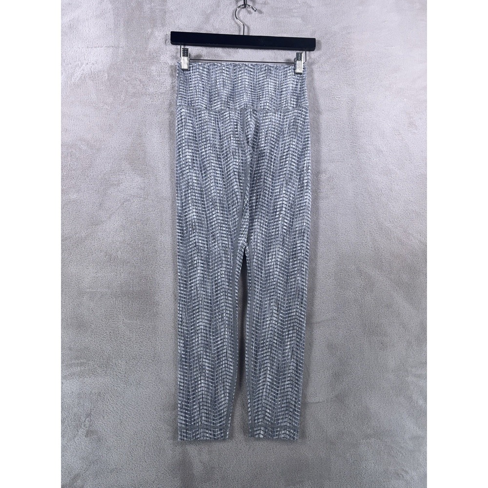 Lululemon Leggings Womens 6 Gray Geometric Performance Training Lounge